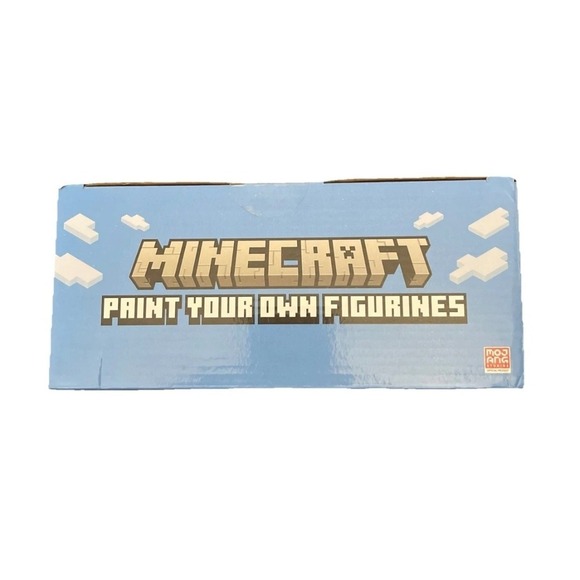 Minecraft Paint Your Own Figurines Arts And Crafts Set Includes Paint /Brushes - Picture 4 of 6